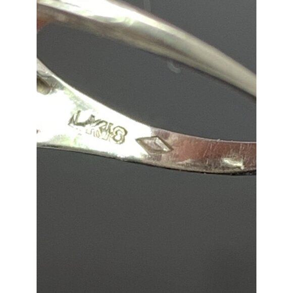 18k White Gold Filigree Diamond Ring 0.25 Carat Antique Estate Jewelry Size 7 - Picture 10 of 16